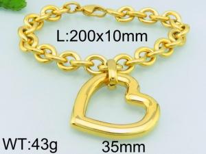 Stainless Steel Gold-plating Bracelet - KB79331-Z