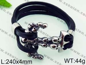 Leather Bracelet - KB79338-BD