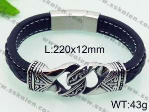 Leather Bracelet - KB79342-BD