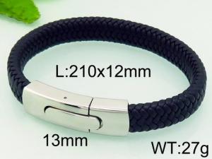 Leather Bracelet - KB79605-BD