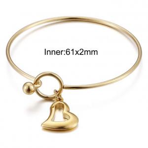 Stainless Steel Gold-plating Bracelet - KB79630-Z