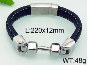 Leather Bracelet - KB80840-BD