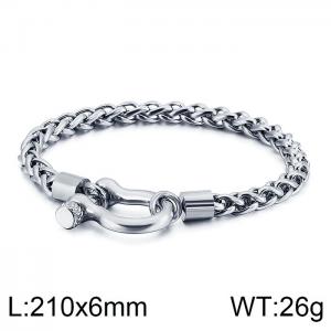 Stainless Steel Bracelet(Men) - KB81433-K