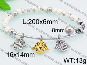 Stainless Steel Gold-plating Bracelet - KB81646-Z