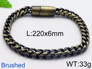 Stainless Steel Bracelet(Men) - KB82300-BD