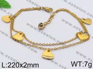 Stainless Steel Gold-plating Bracelet - KB82913-YJ