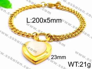 Stainless Steel Gold-plating Bracelet - KB83334-Z