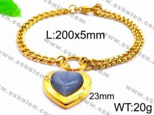 Stainless Steel Gold-plating Bracelet - KB83335-Z
