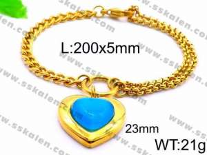 Stainless Steel Gold-plating Bracelet - KB83336-Z