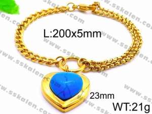 Stainless Steel Gold-plating Bracelet - KB83337-Z