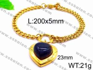 Stainless Steel Gold-plating Bracelet - KB83341-Z
