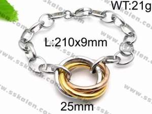 Stainless Steel Gold-plating Bracelet - KB84629-K