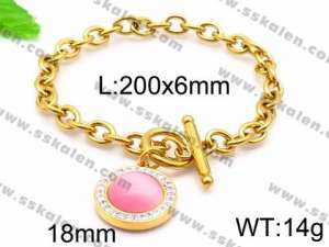 Stainless Steel Gold-plating Bracelet - KB85220-Z