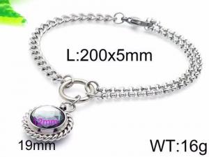 Stainless Steel Bracelet(women) - KB85380-Z