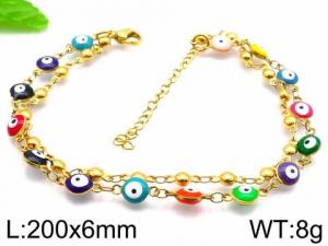 Stainless Steel Gold-plating Bracelet - KB85612-NT