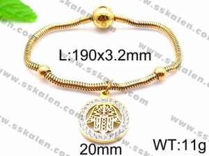 Stainless Steel Gold-plating Bracelet - KB85815-Z