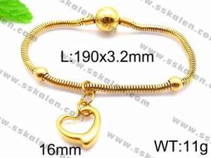 Stainless Steel Gold-plating Bracelet - KB85817-Z