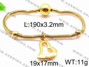 Stainless Steel Gold-plating Bracelet - KB85818-Z