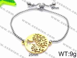 Stainless Steel Gold-plating Bracelet - KB85840-Z