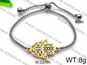 Stainless Steel Gold-plating Bracelet - KB85845-Z