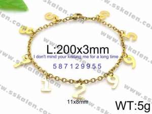 Stainless Steel Gold-plating Bracelet - KB86785-Z