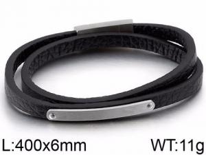 Leather Bracelet - KB86958-SJ