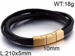 Leather Bracelet - KB86962-SJ