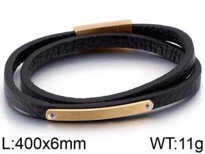Leather Bracelet - KB86964-SJ