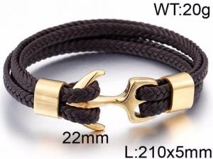 Leather Bracelet - KB86972-SJ