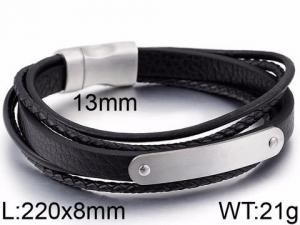 Leather Bracelet - KB86986-SJ