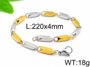 Stainless Steel Gold-plating Bracelet - KB91593-Z