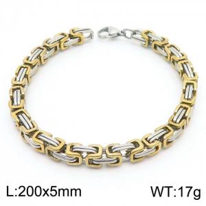 Stainless Steel Gold-plating Bracelet - KB91941-Z