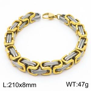 Stainless Steel Gold-plating Bracelet - KB91947-Z