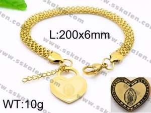 Stainless Steel Gold-plating Bracelet - KB93134-KJ