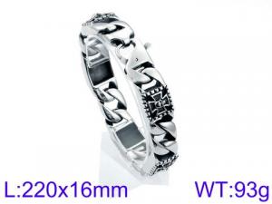 Stainless Steel Bracelet(Men) - KB93170-BD