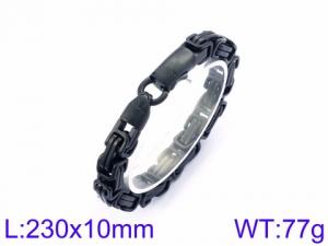 Stainless Steel Black-plating Bracelet - KB93855-BD