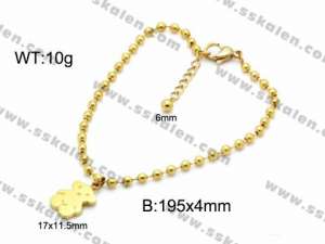 Stainless Steel Gold-plating Bracelet - KB93939-Z