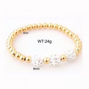 Stainless Steel Gold-plating Bracelet - KB93975-Z