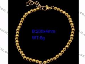 Stainless Steel Gold-plating Bracelet - KB93980-Z