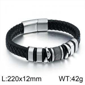 Leather Bracelet - KB93996-K