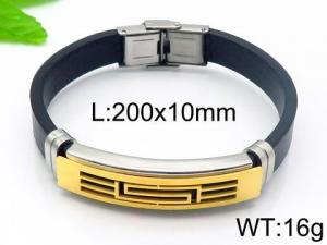 Leather Bracelet - KB94116-HB