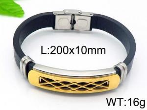 Leather Bracelet - KB94127-HB