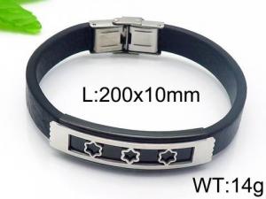 Leather Bracelet - KB94163-HB