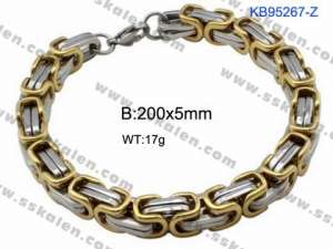 Stainless Steel Gold-plating Bracelet - KB95267-Z