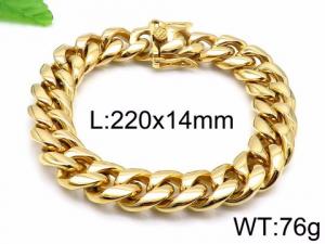 Stainless Steel Gold-plating Bracelet - KB95703-BD