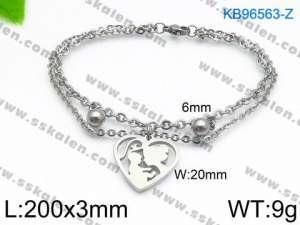 Stainless Steel Bracelet(women) - KB96563-Z