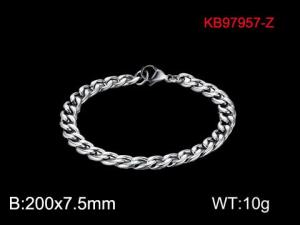 Stainless Steel Bracelet(Men) - KB97957-Z