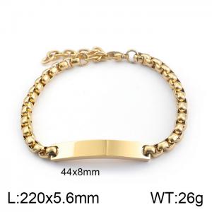 Stainless Steel Gold-plating Bracelet - KB98359-K