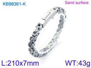 Stainless Steel Bracelet(Men) - KB98361-K