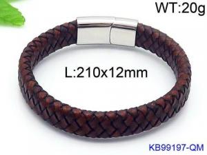 Leather Bracelet - KB99197-QM